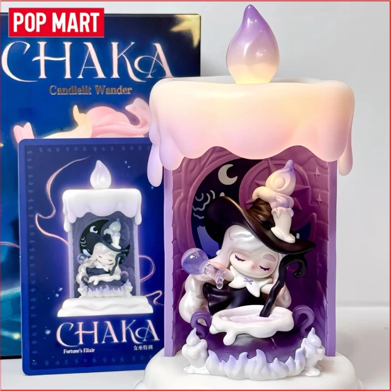 POP MART CHAKA Candlelit Wander Series: Слепая коробка-сюрприз, коллекционная фигурка, милая аниме-фигурка, настольное украшение, подарок