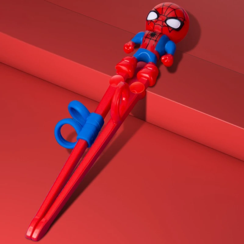 

Cool Spider-Man Anime Marvel Children Training Chopsticks Kids Correct Posture Chopsticks Portable Cutlery Gifts