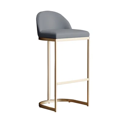 

-aa Solid Wood High Chair Modern Coffee Shop Casual Dining Chair Net Red bar Light Luxury American Houndstooth bar Stool