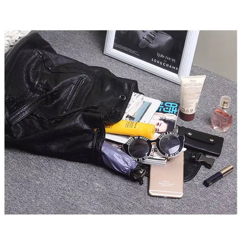 Women's Sheepskin Leather Backpack Genuine Leather Soft Casual Backpack for Women Everyday Lightweight MOTAORA