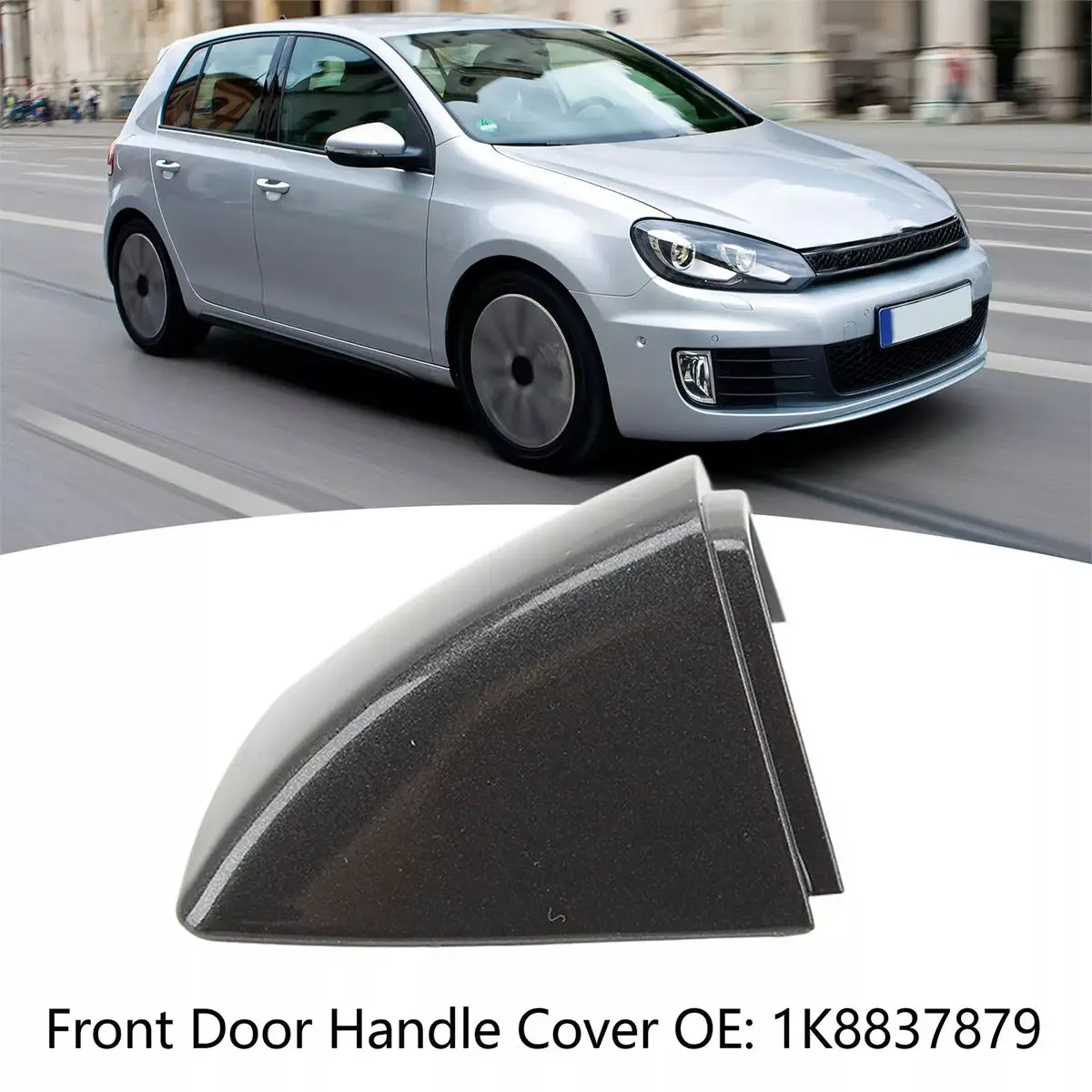 For VW Golf 6 MK6 Passat Sharan Scirocco Skoda Superb Seat Alhambra Left Right Door Handle Lock Cylinder Cap Key Cover 1K8837879