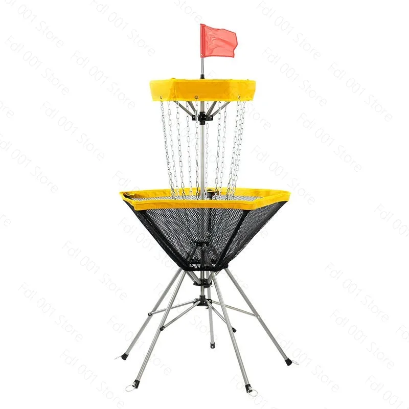 Portable Golf Disc Basket Target Foldable Practice Trainer for Outdoor Backyard Beach Games