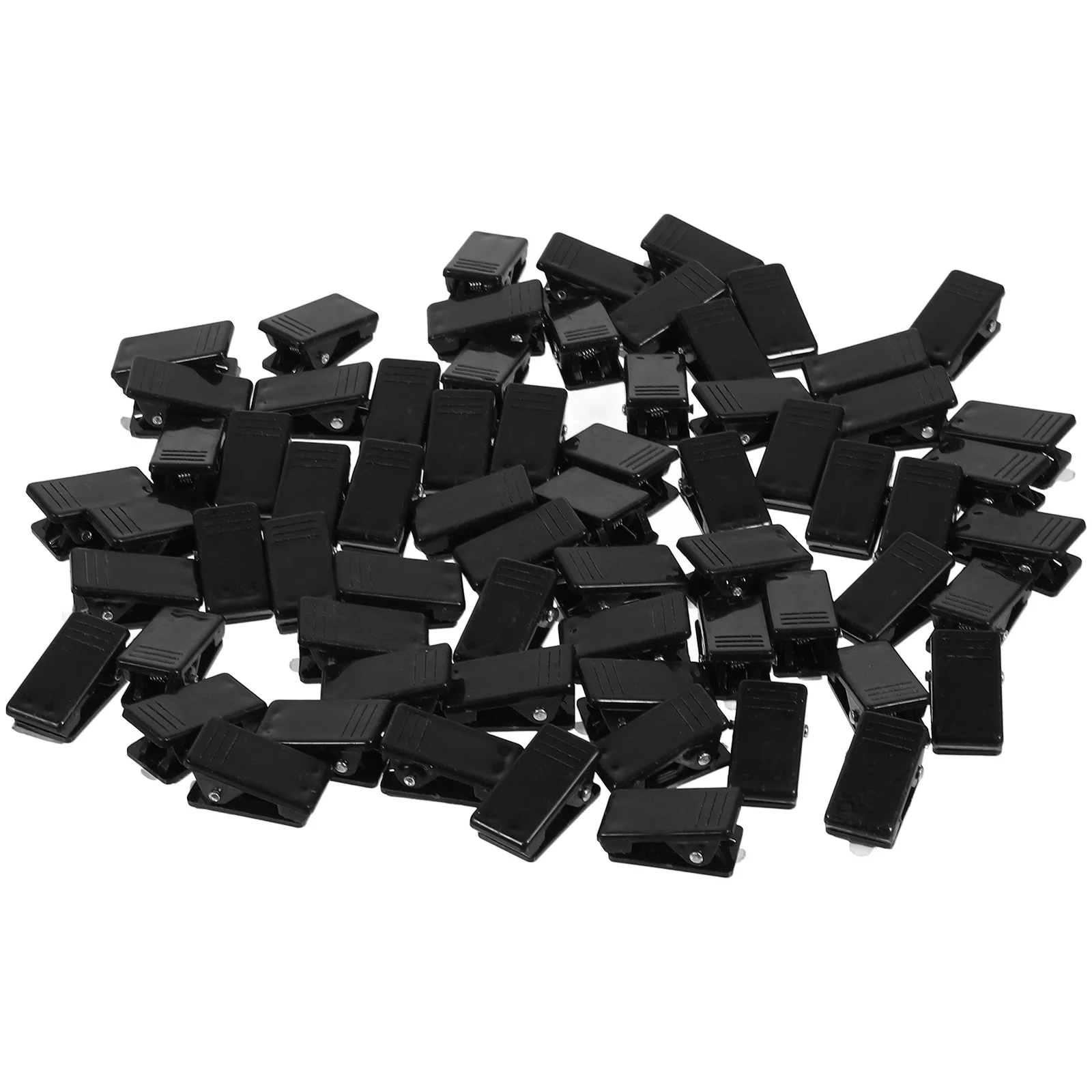 

100Pcs Adhesive Clips Steel Material Id Badge Holders Perfect for Work Badges Trade Shows Extra Large Binder Clips
