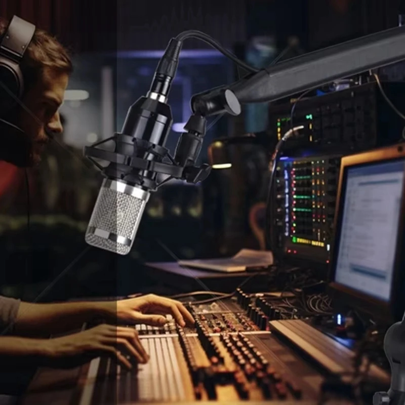 HFES новый настольный держатель микрофона, регулируемый микрофон, консольная подставка, подвесная стрела, ножничный рычаг для прямой трансляции