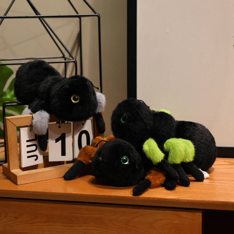 12/20cm kawaii dos desenhos animados simulação anime formiga enchimento inseto animal brinquedo de pelúcia boneca das crianças formiga artesanal boneca festival presente