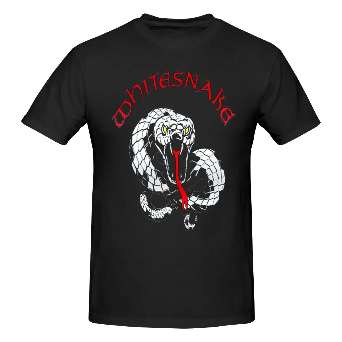 

Whitesnake Men's Classic Unisex Cotton T-Shirt for Men & Women, Classic Tee