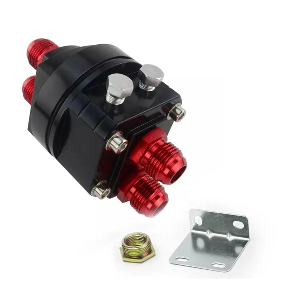 

Split Configuration Oil Temperature and Oil Pressure Instrument with Integrated Oil Cooler Adapter for General Engine Monitoring