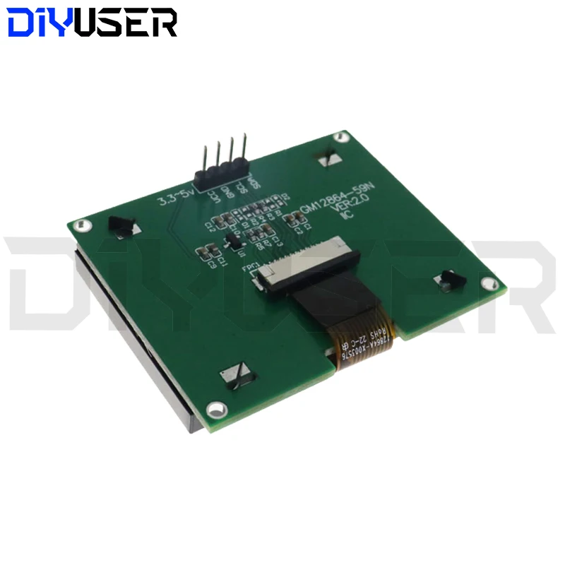 12864 Lcd 4P Iic Interface 12864-59N, Lcd Module, Cog, Met Chinese Lettertype, 128X64 Dot Matrix Scherm Voor Arduino