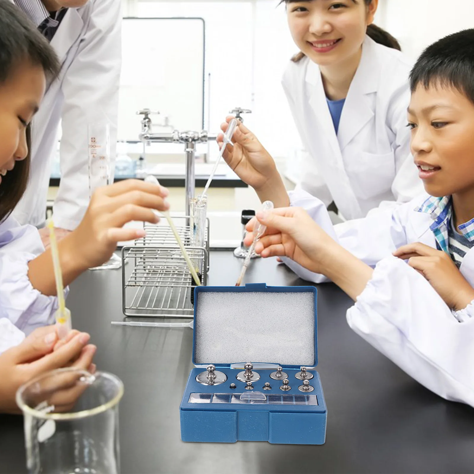 

Steel Calibration Weights Set Digital Scales Accurate Mirror Finish Portable Storage Box Calibration Weights for Digital Scale