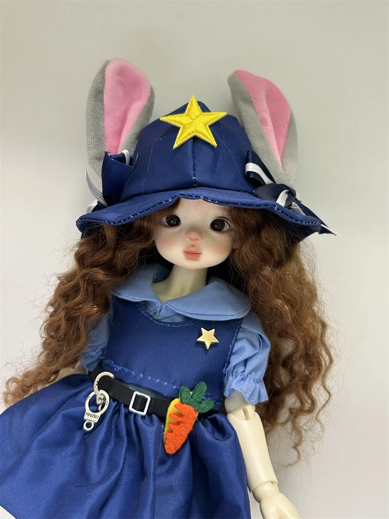 BJD doll clothes suitable for 1/6  size Dress suit rabbit uniform college style clothes set doll accessories (4 points)