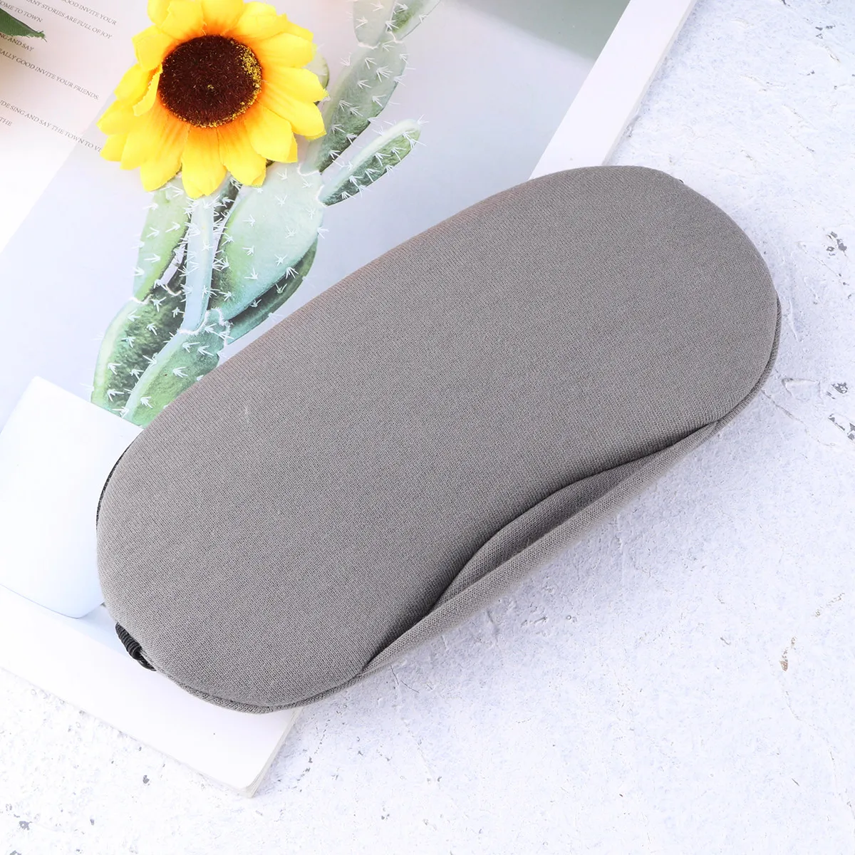 USB Steam Eye Mask Blindfold Gray Hot Compress for Insomnia Fatigue Relaxation Steam Blindfold