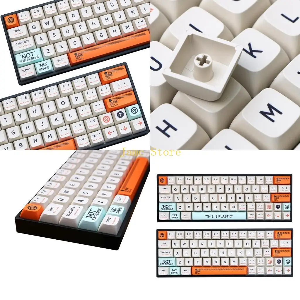 

LX0B Keycap PBT Стандартный процесс сублимации красителя Keycap 150 клавиш XDA Profile для механической клавиатуры GK61