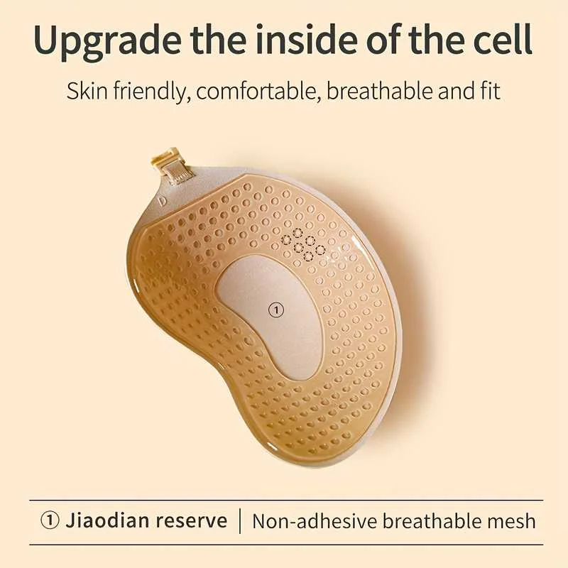 2 Pairs of Invisible Gathered Adhesive Patches  Backless And Strapless Seamless Silicone Nipple Covers  for Women'S Underwear view 4