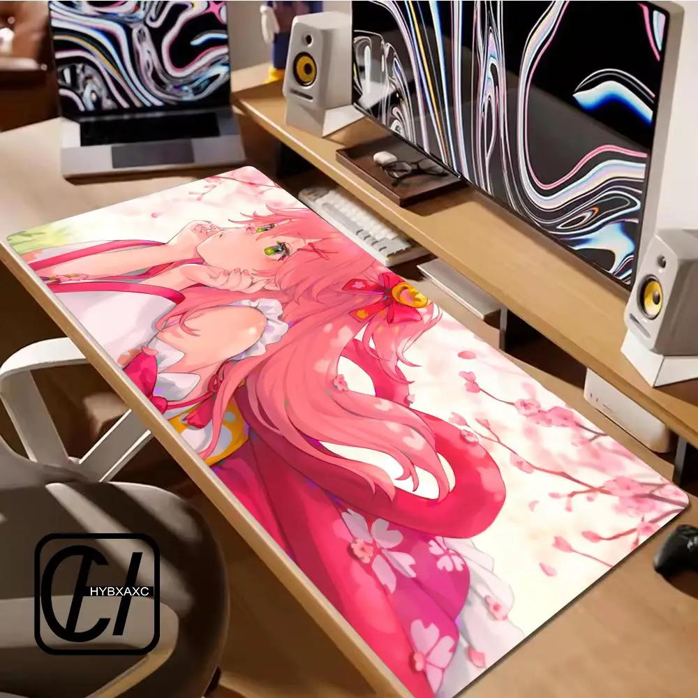 Sakura Miko Mouse Pad Cool HD Mousepad Pad Extended Gaming Keyboard LargeMouse Pad 90x40cm XXL Gamer