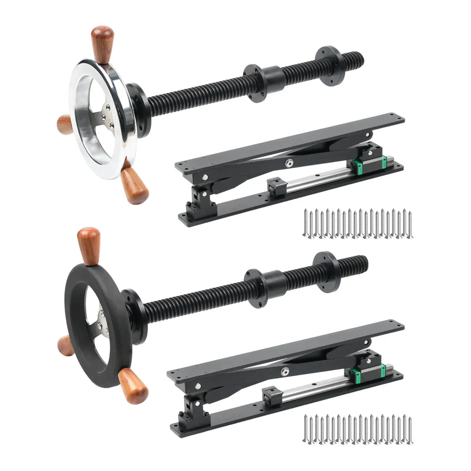 

Woodworking Bench Screw Leg Vise, Steel, Woodworking Tool Heavy Duty with Handwheel