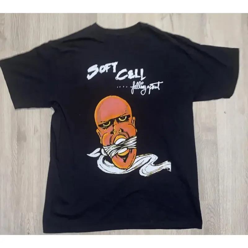 T-shirt Soft Cell Falling Aprart Band XL noir Tainted Love Soul Inside