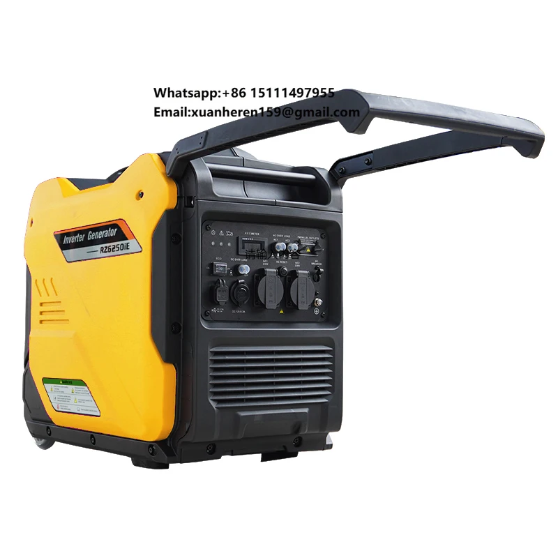 Inversor Mini Tipo 650W de Doble Combustible, Motor de 18hp, 7.5 Kva, 5kw, 6kw, 7kw, Generador Portátil de Gasolina, Bajo Precio, 10000 Watts