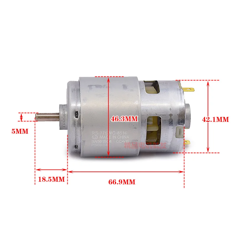 MABUCHI RS-775WC-8514 silnik DC 12V 14.4V 18V 19.2V High Speed Torque High Power 775 silnik do wiertarki elektrycznej śrubokręt piła