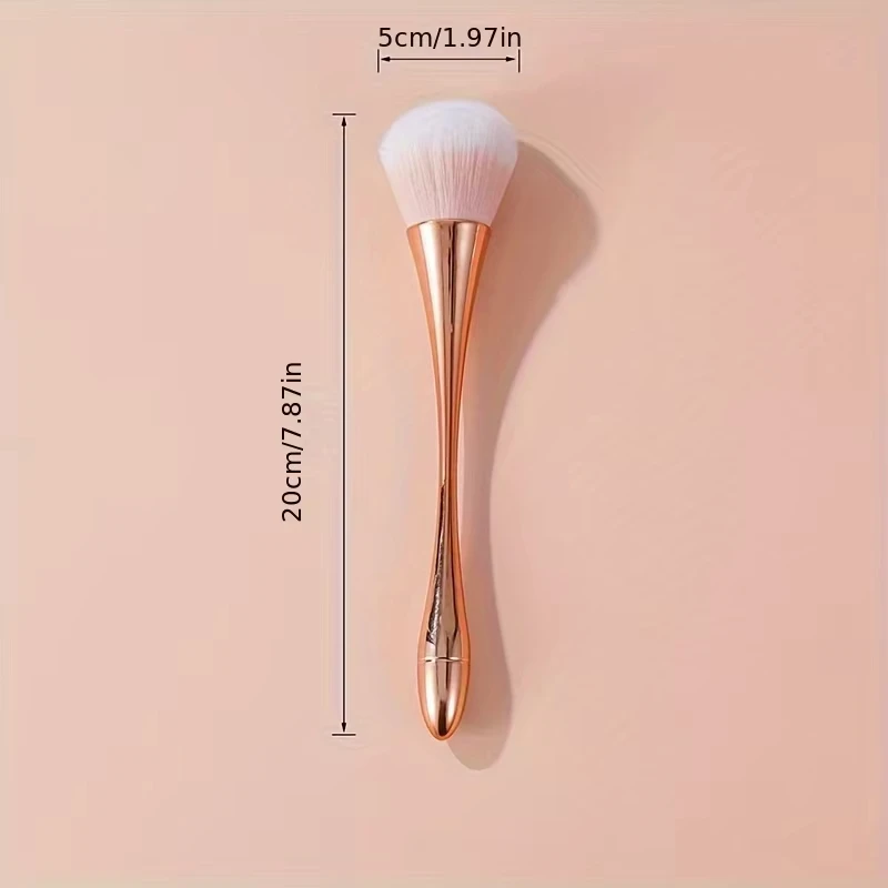 A Soft And Fluffy Brush Suitable For Applying Blush And Setting Powder, Also Can Be Used As A Nail Cleaning Brush.