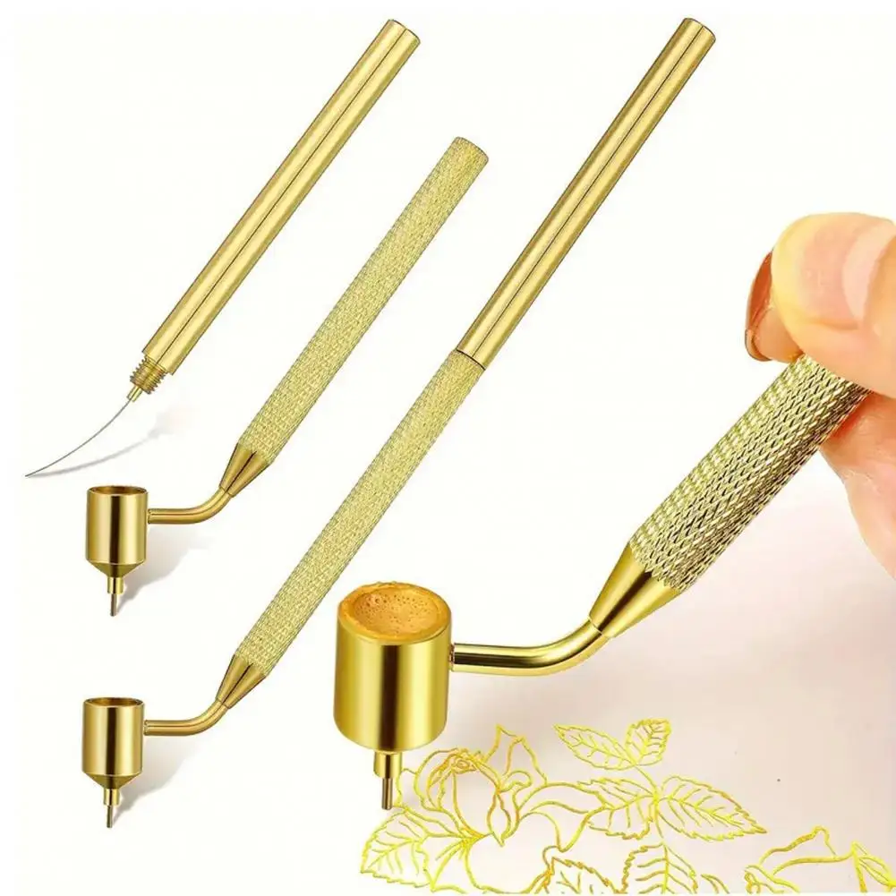Fine Line Pen for Precision Painting Fine Line Paint Pen for Car Scratch Repair Metal Tip Fluid Ink Applicator Precision Rock