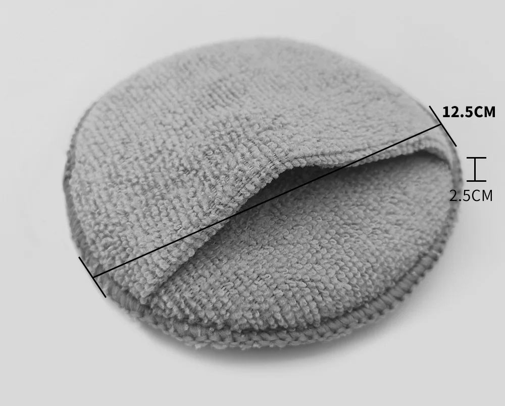 1/20 Stück Auto-Detailing-Applikator-Pads, Autopflege-Wachs- und Polierschwämme, weiche Mikrofaser-Rundtaschen-Schaumstoffschwämme, Autoreinigungswerkzeuge – Detail 1