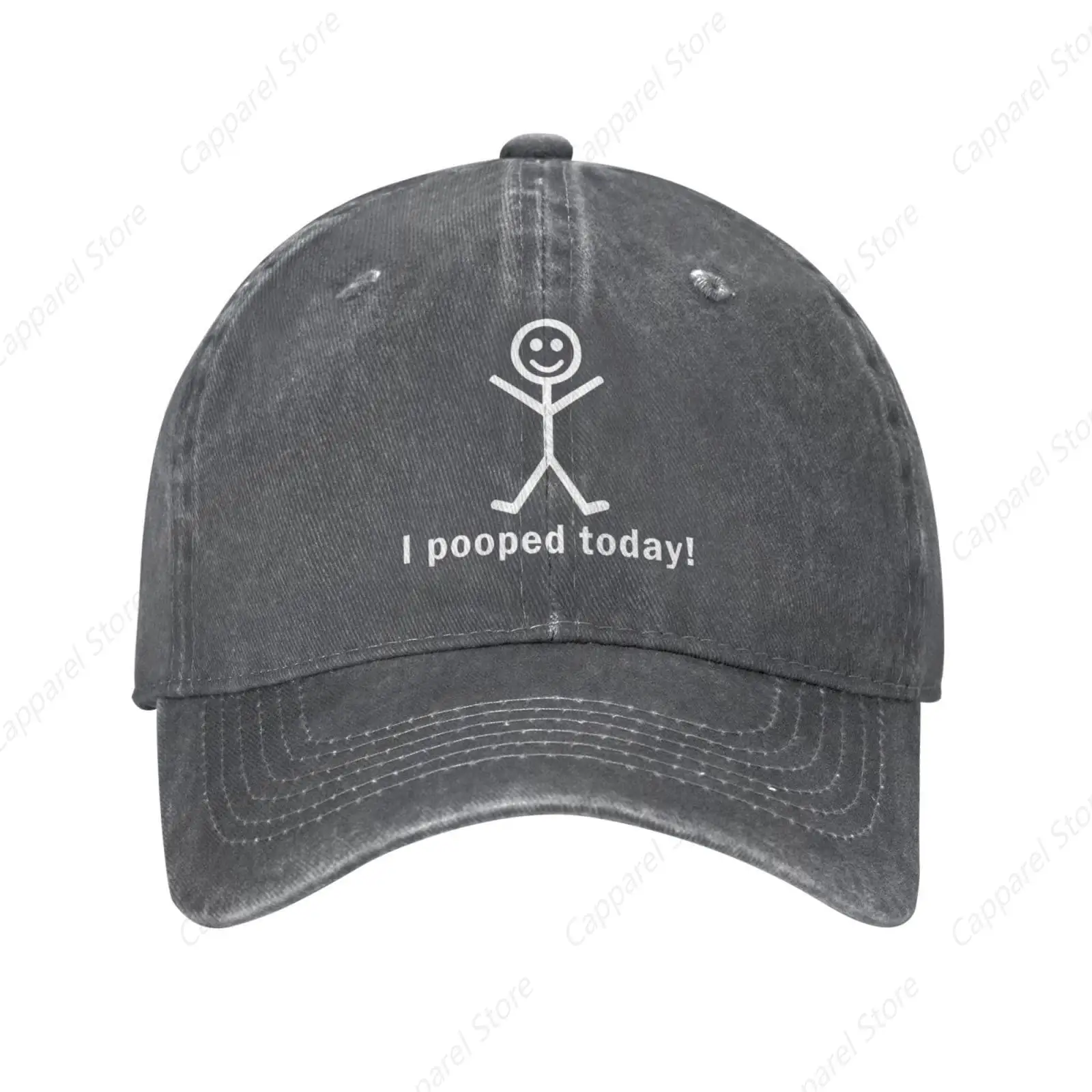 

I Pooped Today Cowboy Hat Adjustable for Men Women Vintage Wash Baseball Cap