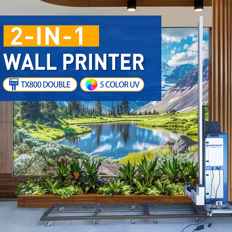TH-UV400M Pro Precision Wall Floor Two in One for Artwork Portable Wall Painting Machine Continuous Inkjet Printer