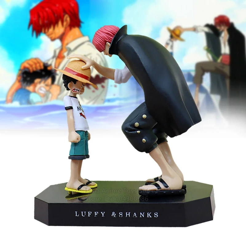 

2pcs One Piece Anime Action Figures Set Luffy Shanks Trend Toys Peripheral Model Ornaments Collection Figurine Dolls Gifts Toy