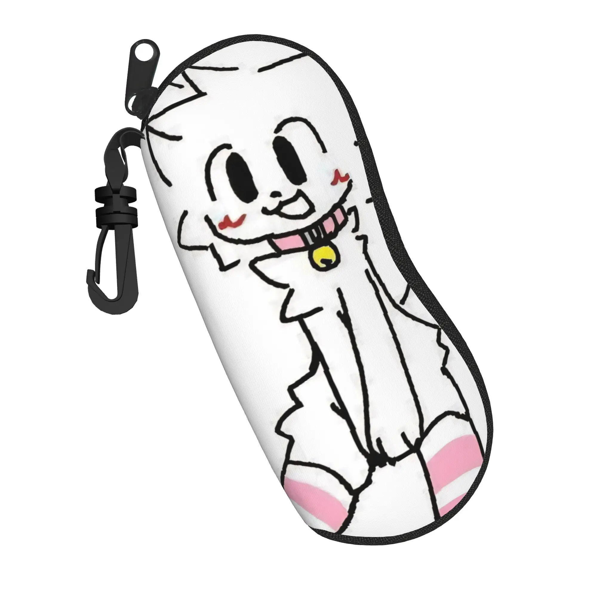Boykisser Silly Cat Glasses Case Unisex New Zipper Cute Cartoon Glasses Storage Box Ultra Sunglasses Box