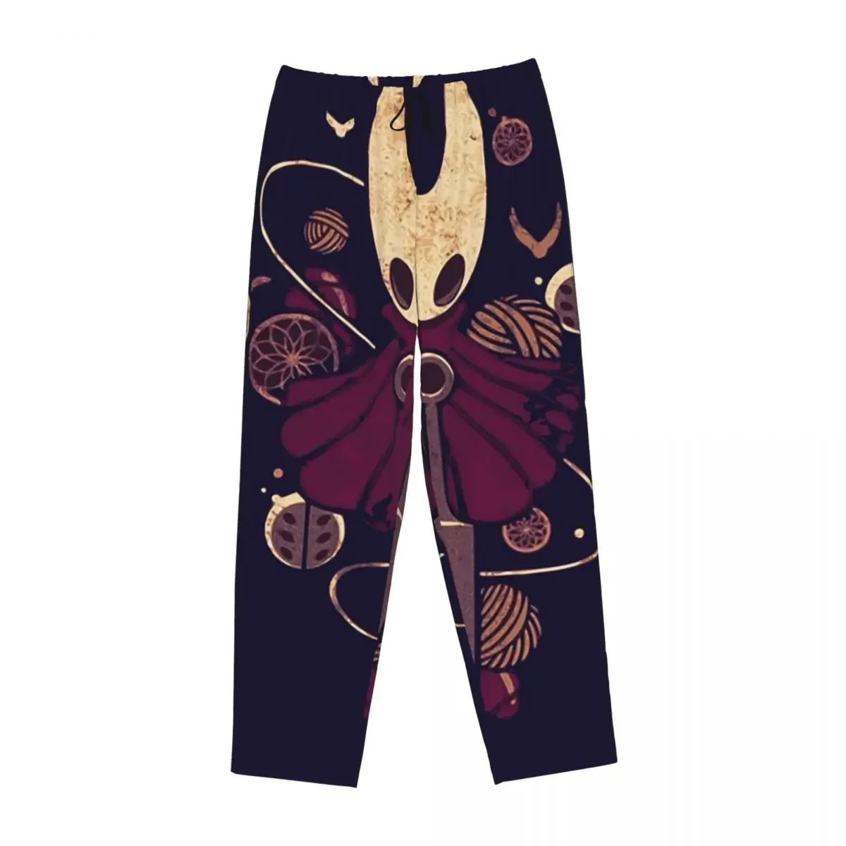 

Женские пижамные брюки Custom Hollow Knight с карманами для дома и сна