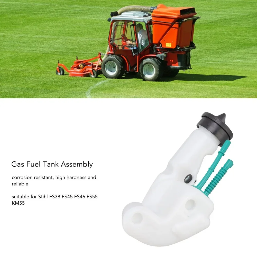 Practical White Gas Fuel Tank PC Easy to Install Trimmer Fuel Tank Compact Brush Cutter Parts for Stihl FS38 FS45 FS46 FS55 KM55