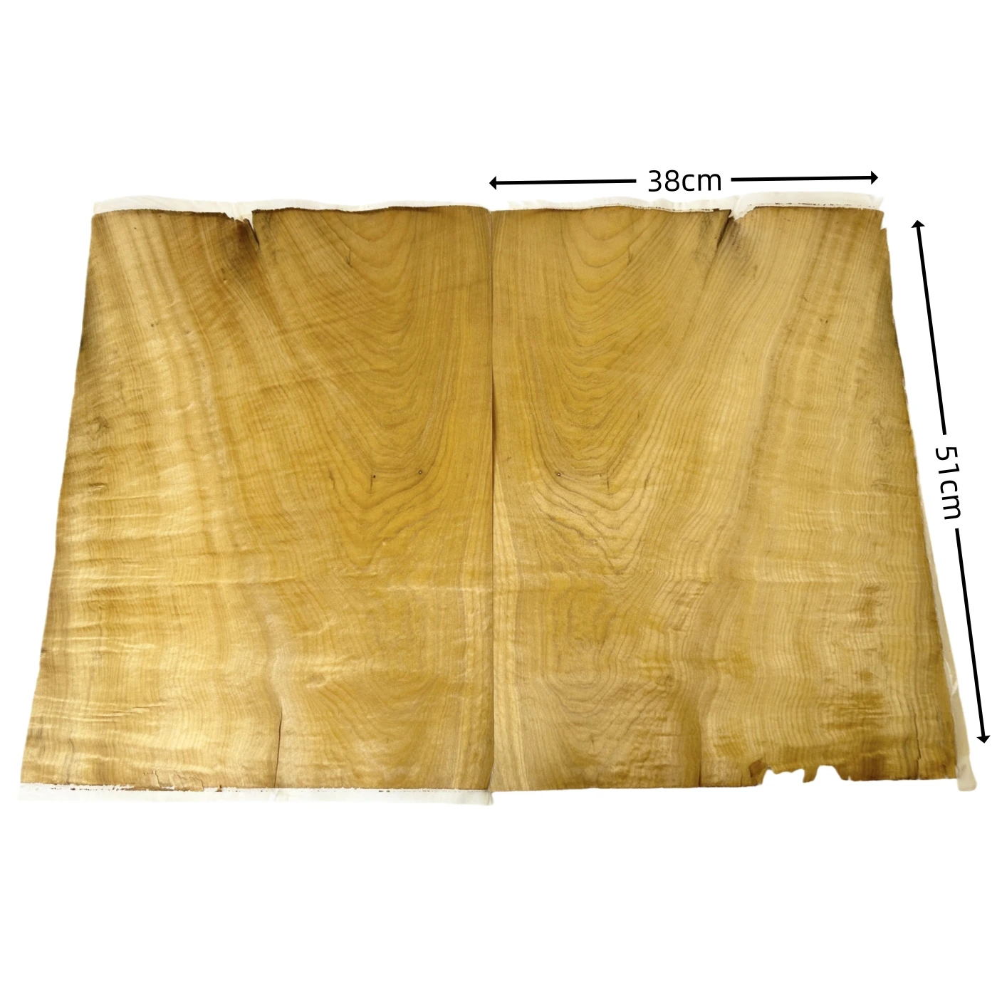 Fleece-backed Thin Veneer of 0.25mm Thickness, Natural Phoebe Nanmu Wood Veneer for Furniture Renovation and DIY
