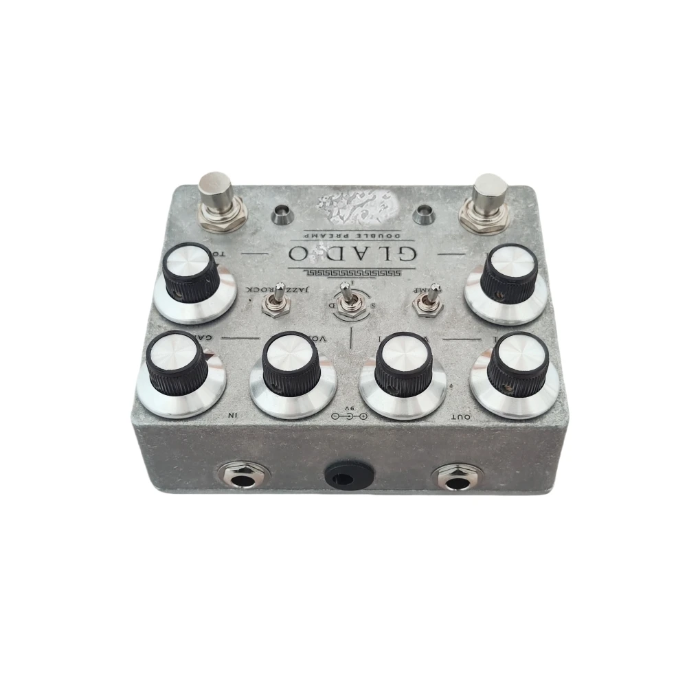 LYR PEDALS Ly Rock: Single Electric Guitar Overload Distortion Effector - The Ultimate Partner of Rock Sound,silver gray