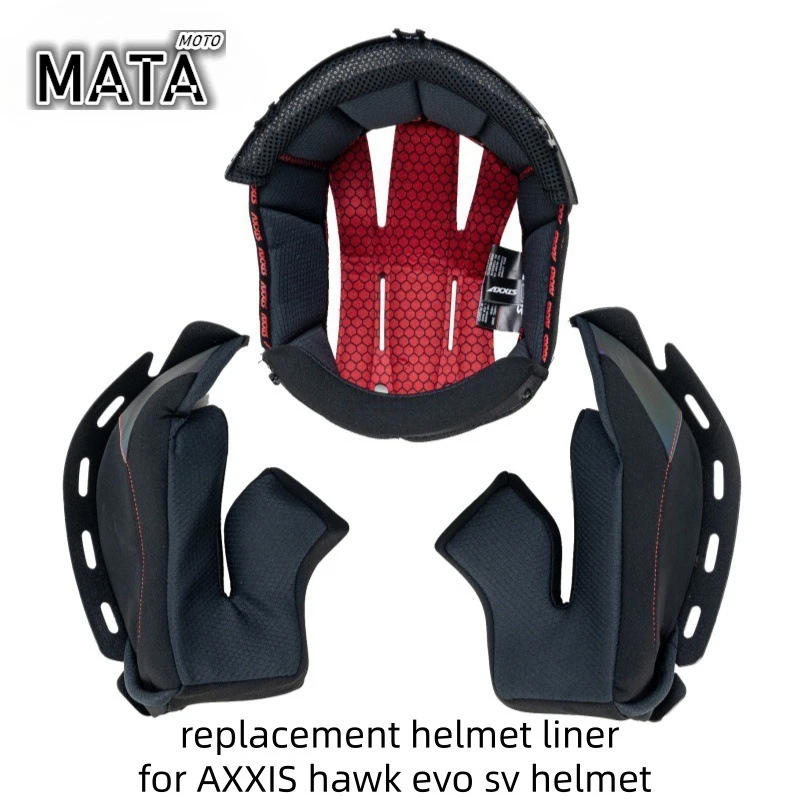 Suitable for Original AXXIS HAWK EVO SV Helmet Lining Replacement Lining Removable and Washable Lining Brand New Set