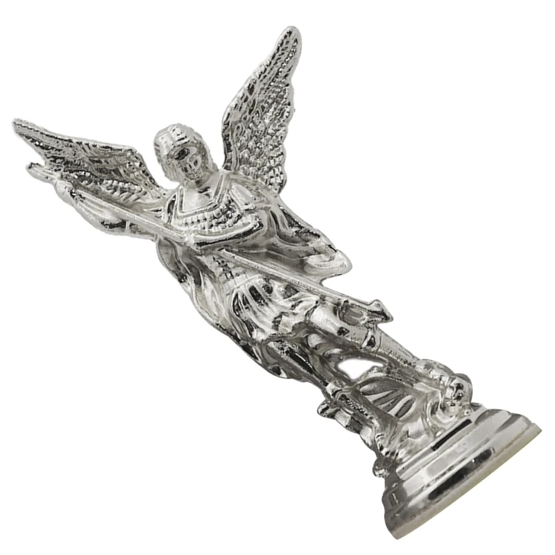 Archangel Christian Michael Statue Bookshelf Office Guardian Ornaments Michael Guardian Decoration Photo