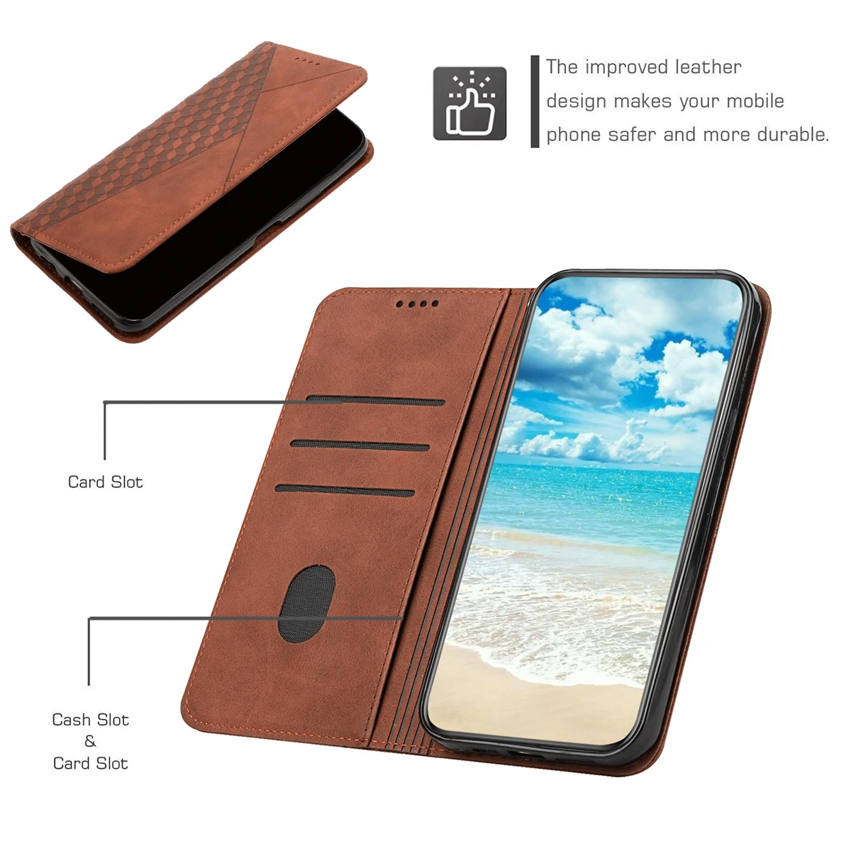 Flip Leather Phone Case FOR GALAXY M06 F06 M16 F16 M56 M35 F55 C55 M55 F15 M15 F14 M14 F04 M04 Cases Retro Magnetic Cover
