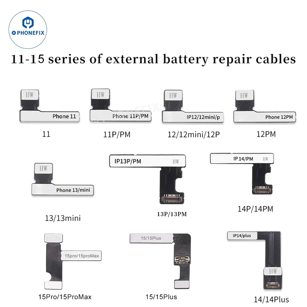 Battery tag on flex no programmer Pre-Programmed Battery Flex Cable For iPhone 11 12 13 14 15 Battery Repair Solve Error Message