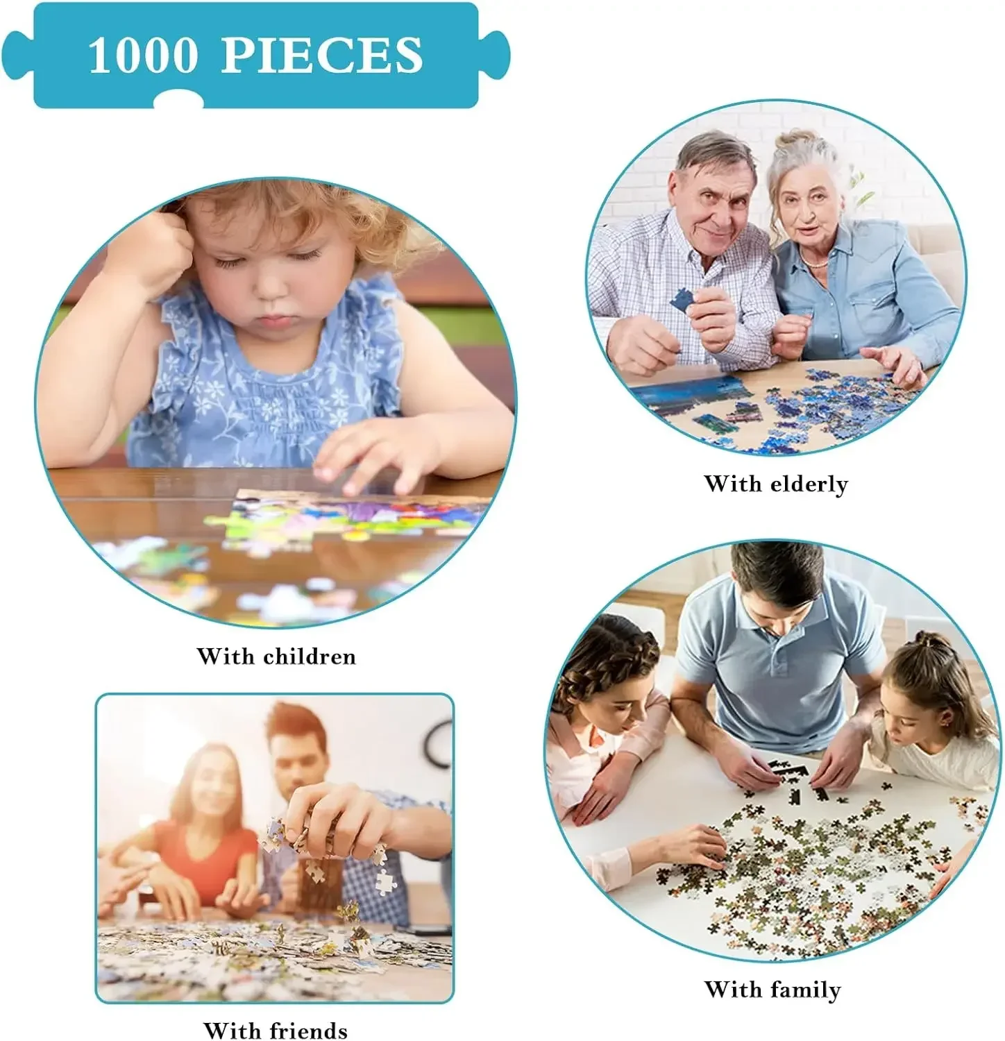 Puzzle pour adultes, 1000/500/300/120 pièces, paysage, cadeau d'anniversaire, salle de jeux, décor de Club, jouet de divertissement