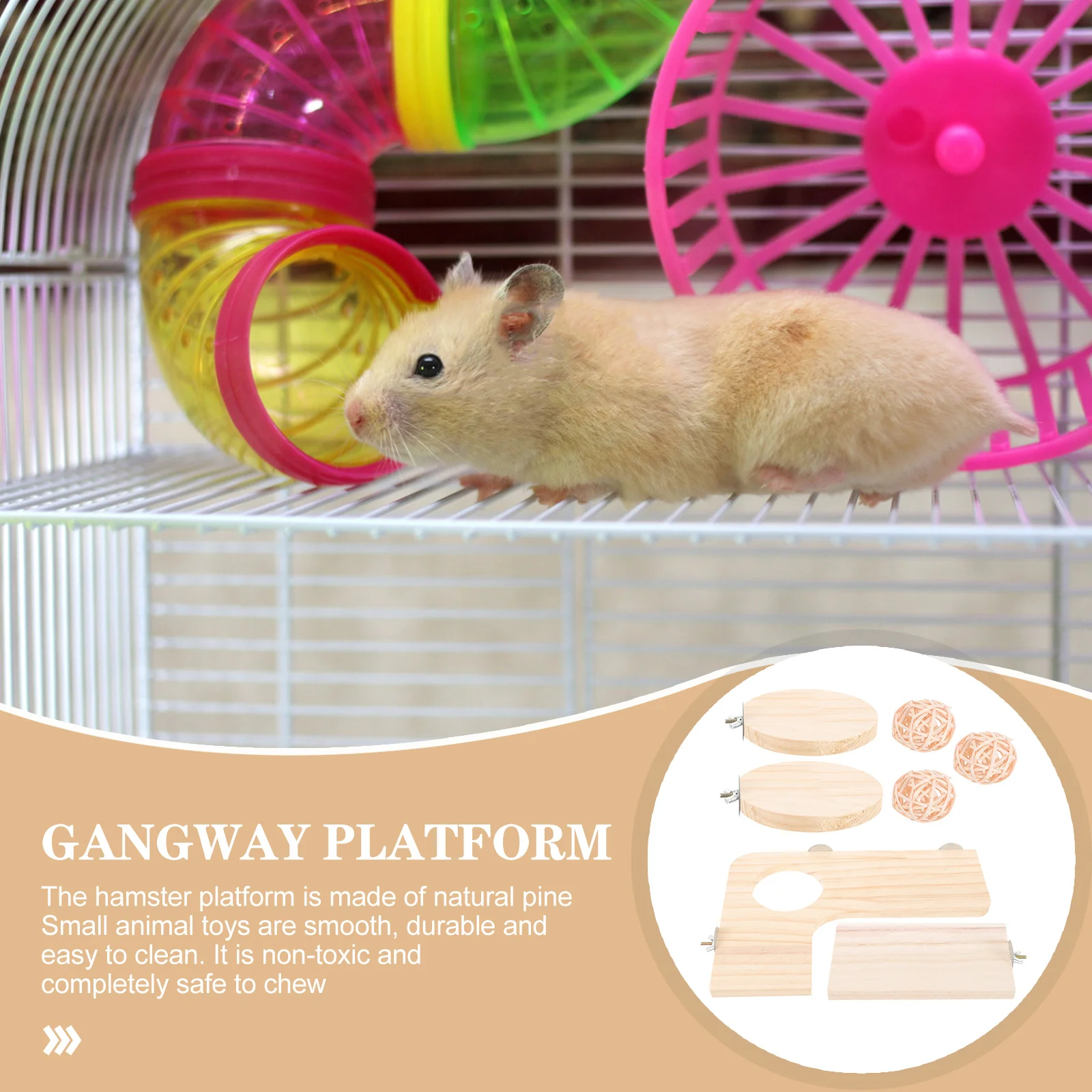 

1 set Wood Perch Stand Board For Small Birds Parrot Natural Climbing Platform Hamster Chinchilla Cage Corner Shelf Habitat