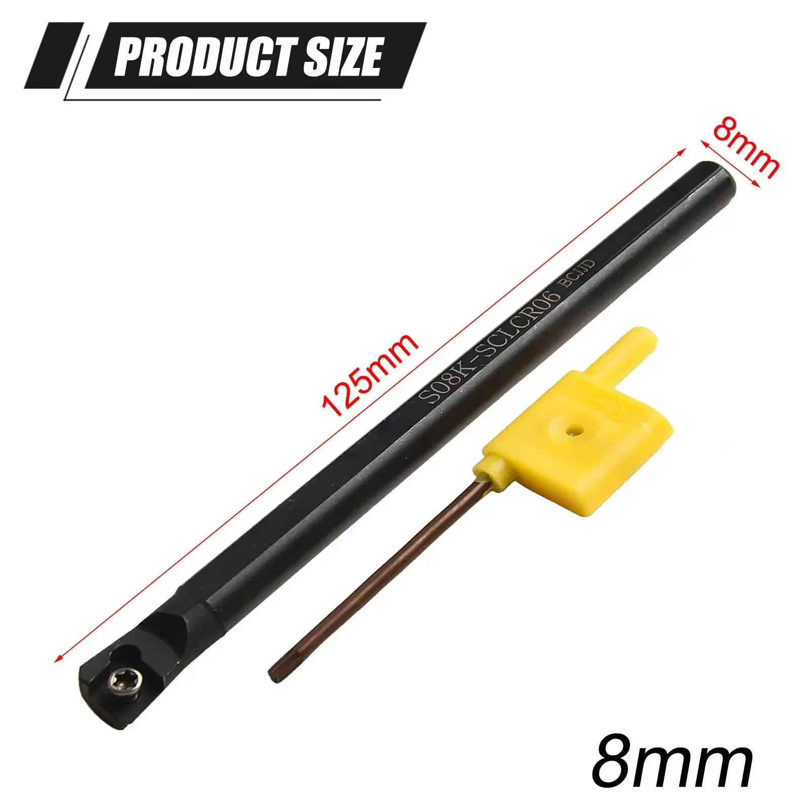 Imagem -03 - Barra Chata de Torno de Ferramenta de Torneamento Sclcr06 e 10x Ccmt 060204 -hm Inserir 10 mm para Usinagem de Acessórios de Ferramentas de Barra de Perfil de Aço