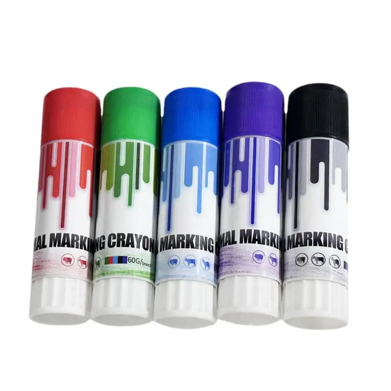 Cattle Marking Crayon Livestock Marking Crayon Safe High Purity Paraffin-Based Livestock Skin Marking Paint Pen For Duck Pig