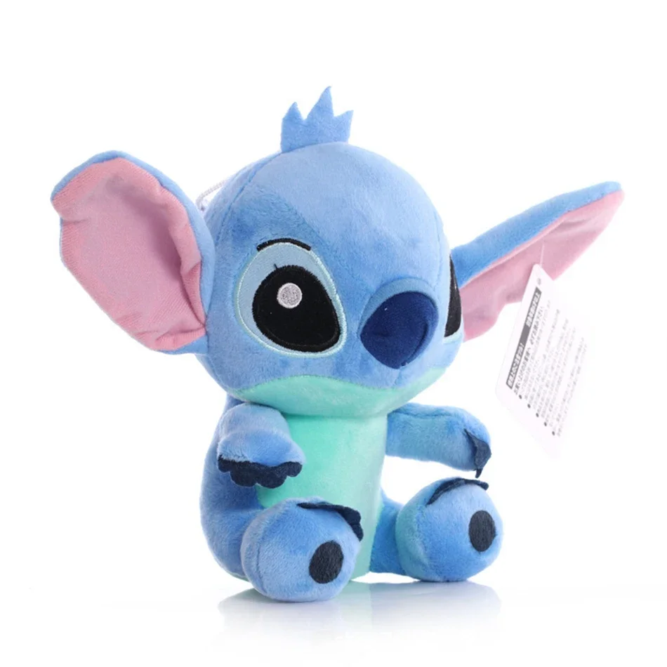 Disney Cartoon niebieski różowy ścieg pluszowe lalki Anime zabawki Lilo i Stich 20CM Stich pluszowe zabawki prezenty świąteczne dla dzieci