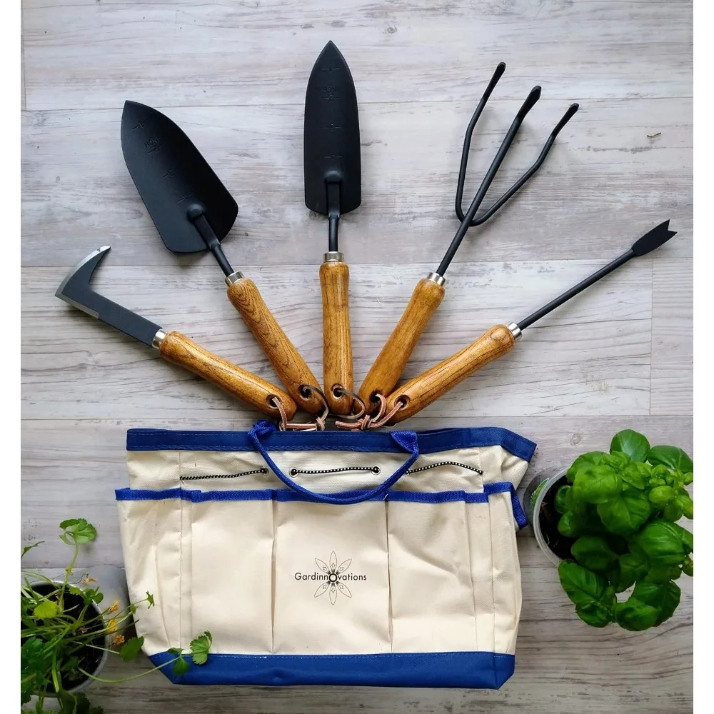 

Gardener's Essential Tool Set, Garden Tote, Farmhouse garden tools, Garden Bag