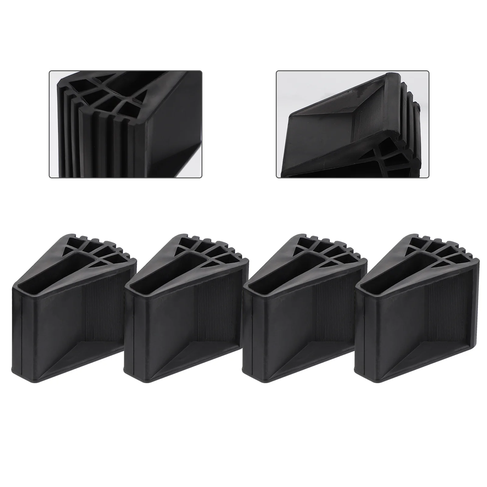 

4pcs Anti-Slip Feet Covers Plastic Non-Skid Pads For Folding Ladder Protection Floor Safe Ladder Feet Protectors Building Tools