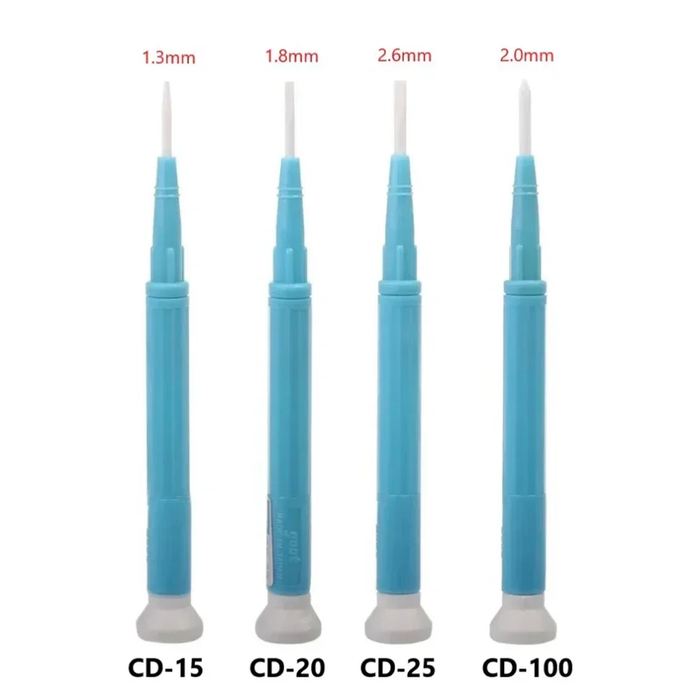 1/4pcs Ceramic Screwdriver Antistatic Non-Magnetic Slotted Screw Driver Resistance Non-inductive Adjustment Batch Non-inductive