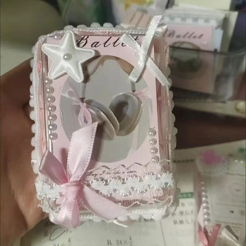 6 in 1 Blue Ita Bag Decorations Kits Set Ribbons Girls Kawaii DIY Card Badge Display Women Pink Insert Itabag Accessories H373