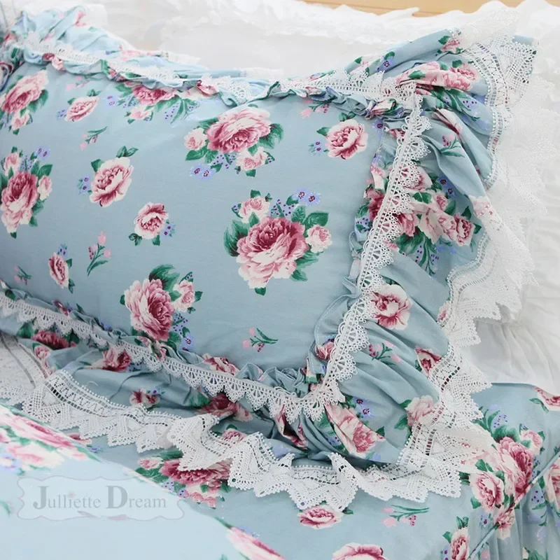 

2pcs pillowcases home decor Lace ruffle letter pillow case Body pillowcase cute Princess pillow cover 100% cotton pillow sham