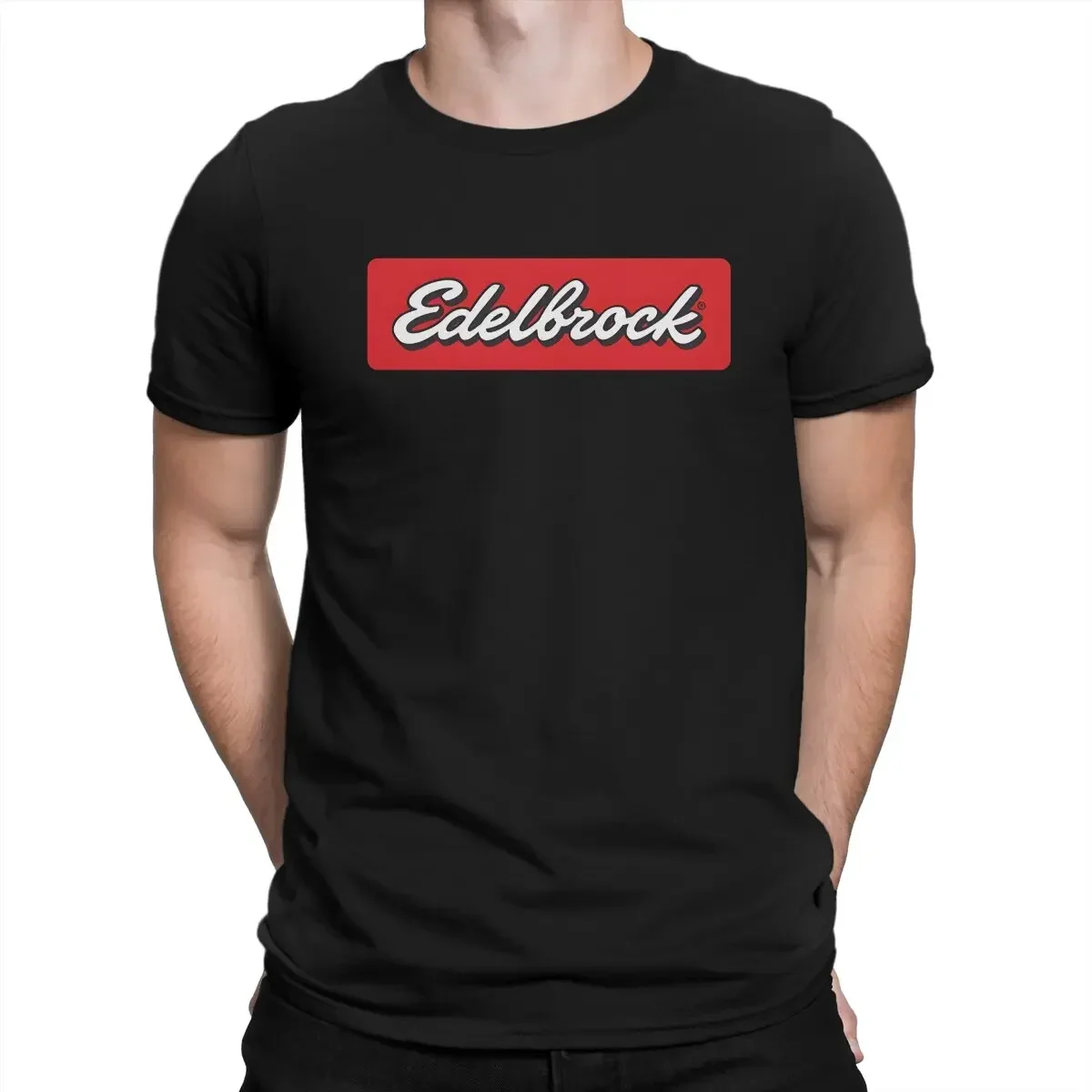 EDELBROCK PRO DRAG RACING Cotton Tops Funny Short Sleeve Crewneck Tees  Men Edelbrock  .Png T Shirt  Gift Idea T-Shirt harajuku