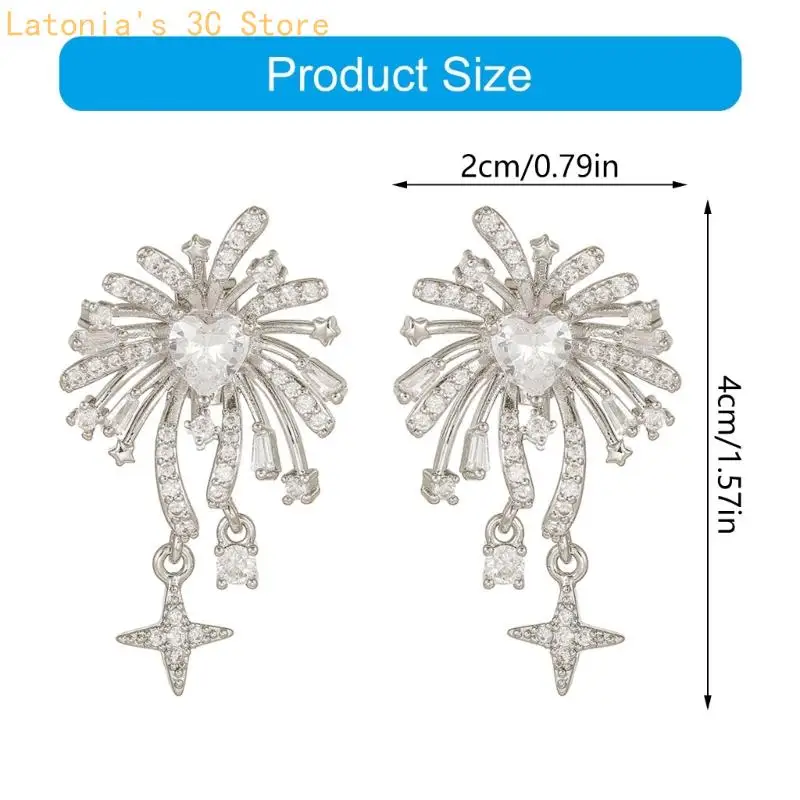 Premium-Ohrclip mit Kristalllegierung, Ohrschmuck mit Nieten, perfekte Passform für Freeclip 1 2 X3UB – Detail 6