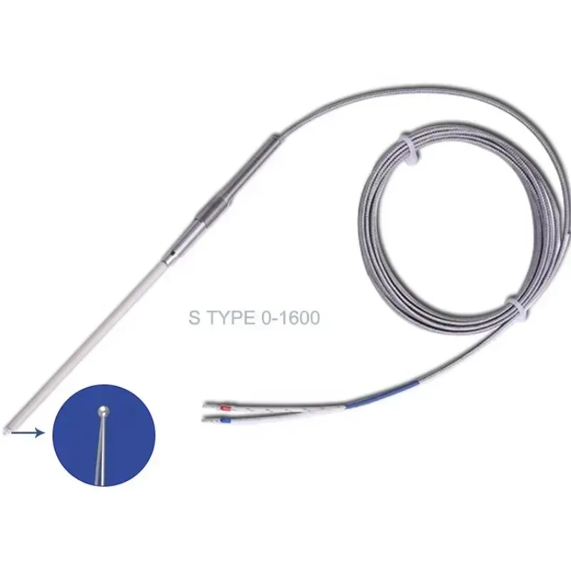 

0-1600 Degree small size platinum S type thermocouple high temperature Pt sensor
